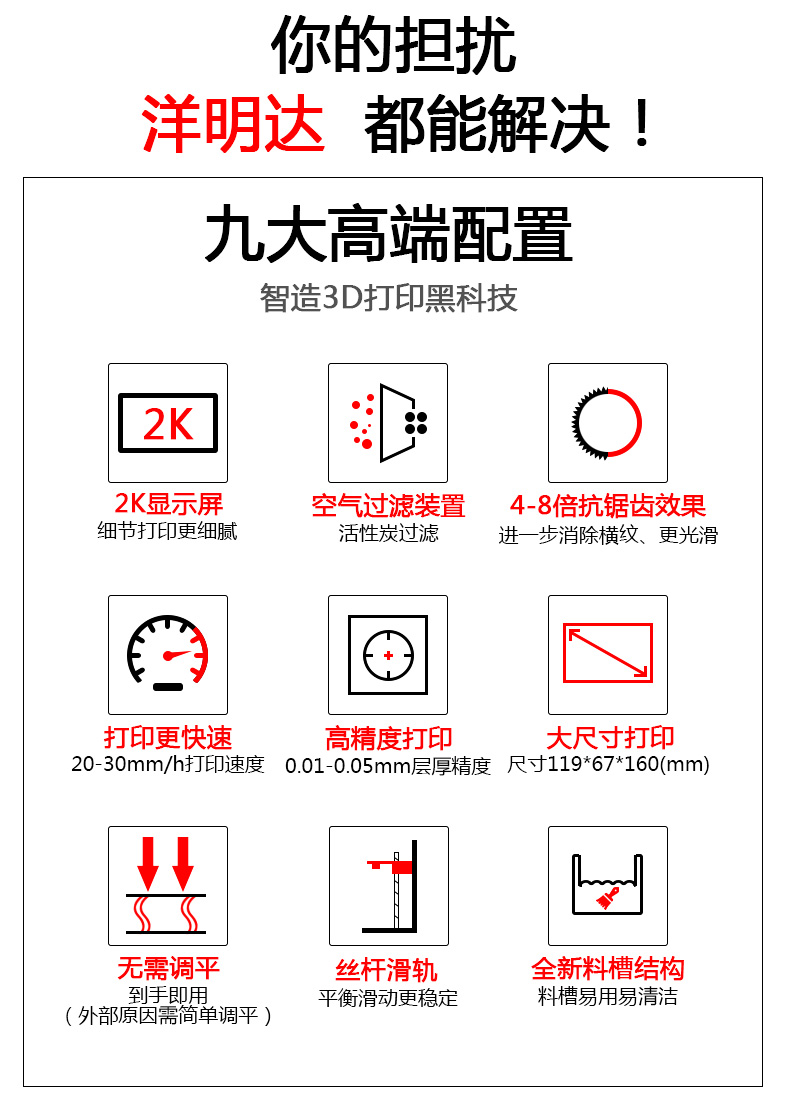 新款K3光固化3D 打印機(jī)(圖2)